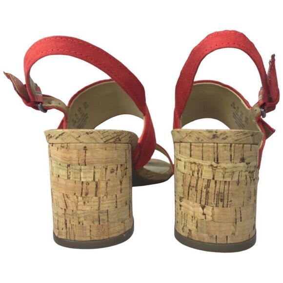 Naturalizer Kaylee Orange Sandals Size 8.5M - Picture 3 of 9